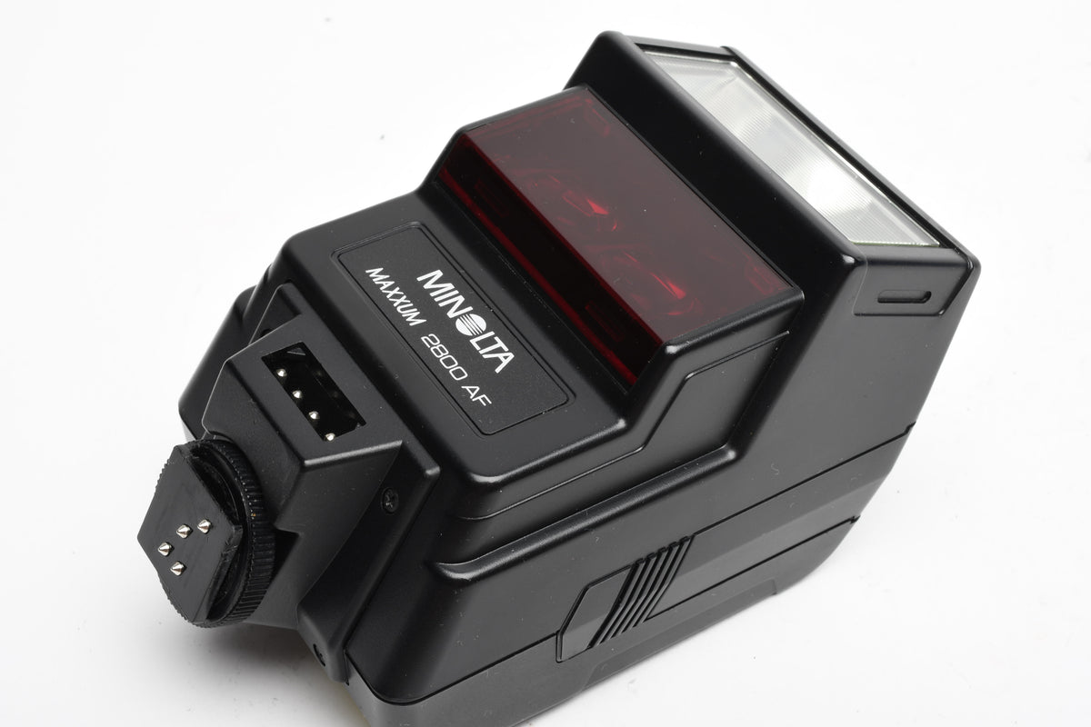 Minolta Maxxum AF 2800AF flash, case, tested, Clean