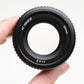 Nikon AF Nikkor 50mm f1.4D prime lens, very clean, nice prime lens w/caps