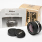 Nikon Nikkor Ai-s 28mm f2.8 Wide Angle prime lens, Caps+Box Mint-