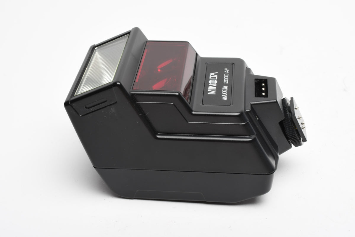Minolta Maxxum AF 2800AF flash, case, tested, Clean