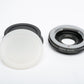 Scoptic Minolta MD to Canon EOS mount adapter, clean, w/Caps