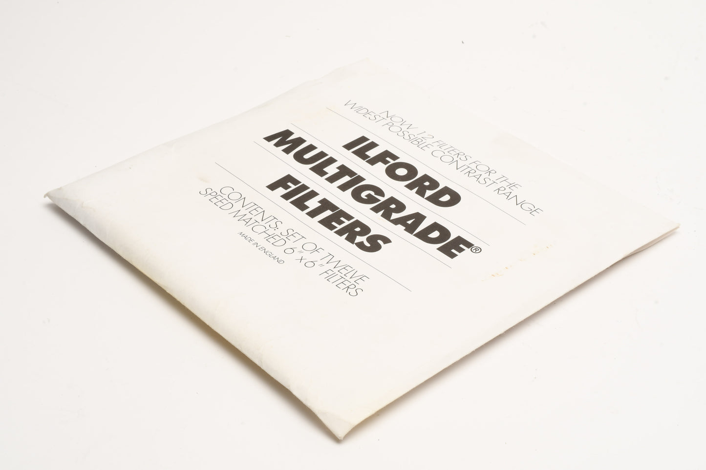 Ilford Multigrade 6x6" Contrast Printing Filters Set of 12, Very clean