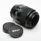 Nikon AF Micro Nikkor 105mm F2.8D lens, clean and sharp!