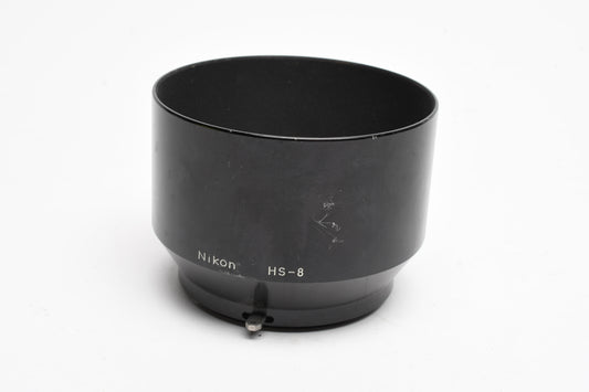 Nikon HS-8 Metal Lens Hood Shade for 105mm F2.5, clean. *Read