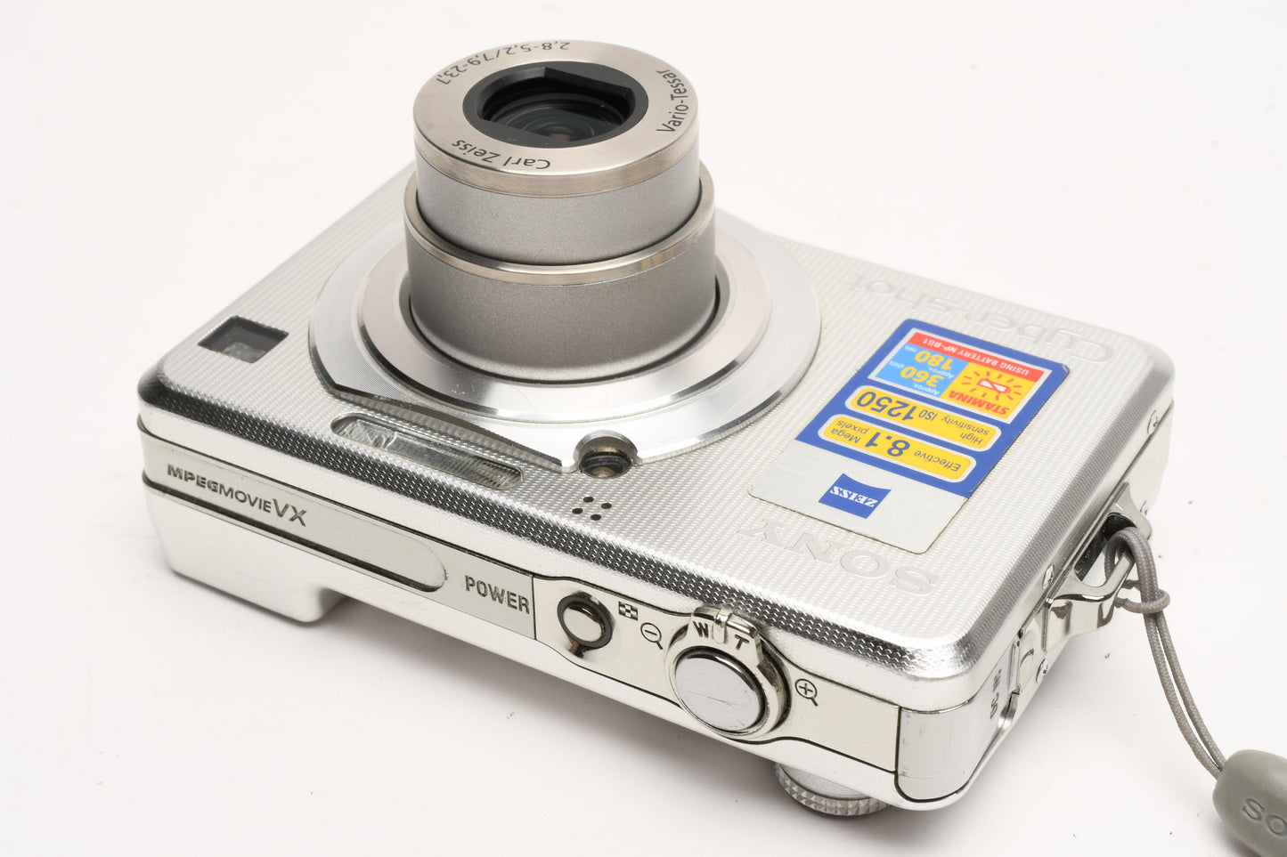 Sony DSC-W100 8.1MP Digital Point&Shoot camera, 2batts+charger, tested, boxed