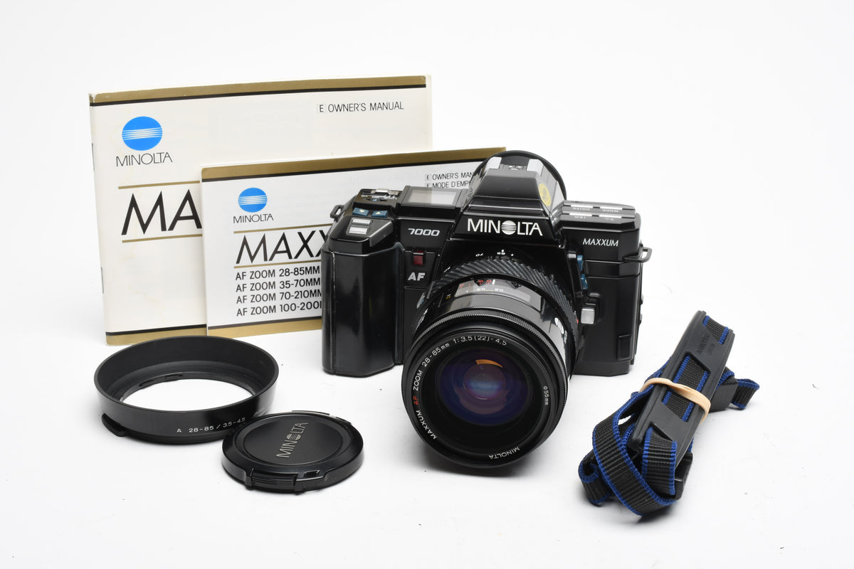 Minolta Maxxum 7000 35mm SLR w/AF 28-85mm Zoom, Tested, Cool!