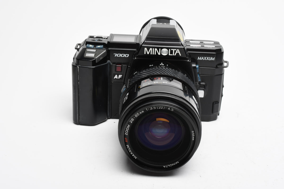 Minolta Maxxum 7000 35mm SLR w/AF 28-85mm Zoom, Tested, Cool!