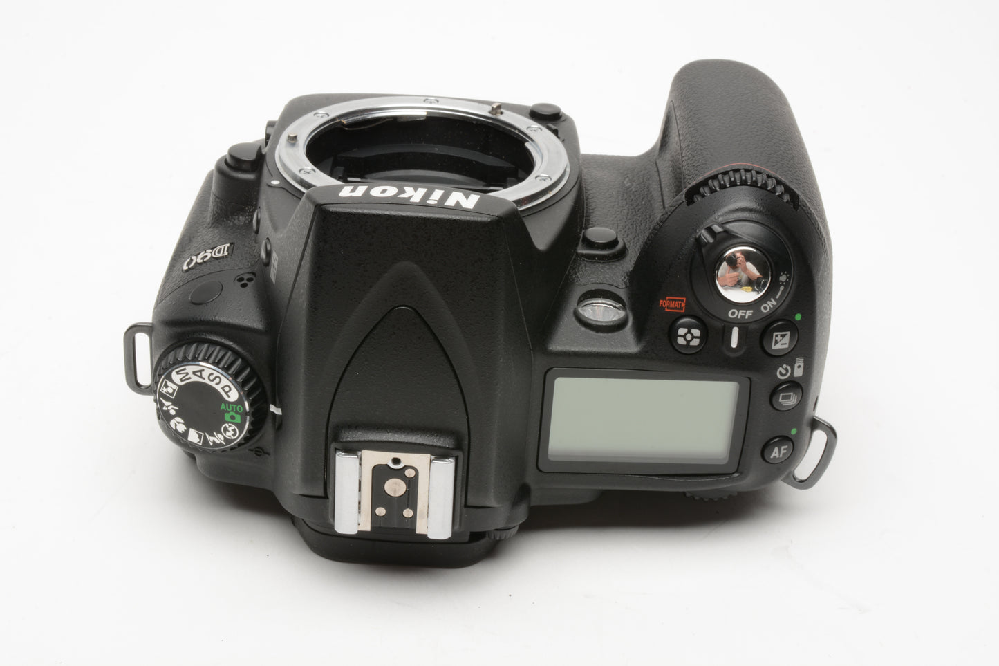 Nikon D90 DSLR body, batt, charger, strap, Only 4872 Acts, very clean, tested