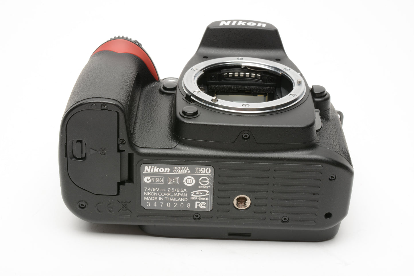 Nikon D90 DSLR body, batt, charger, strap, Only 4872 Acts, very clean, tested