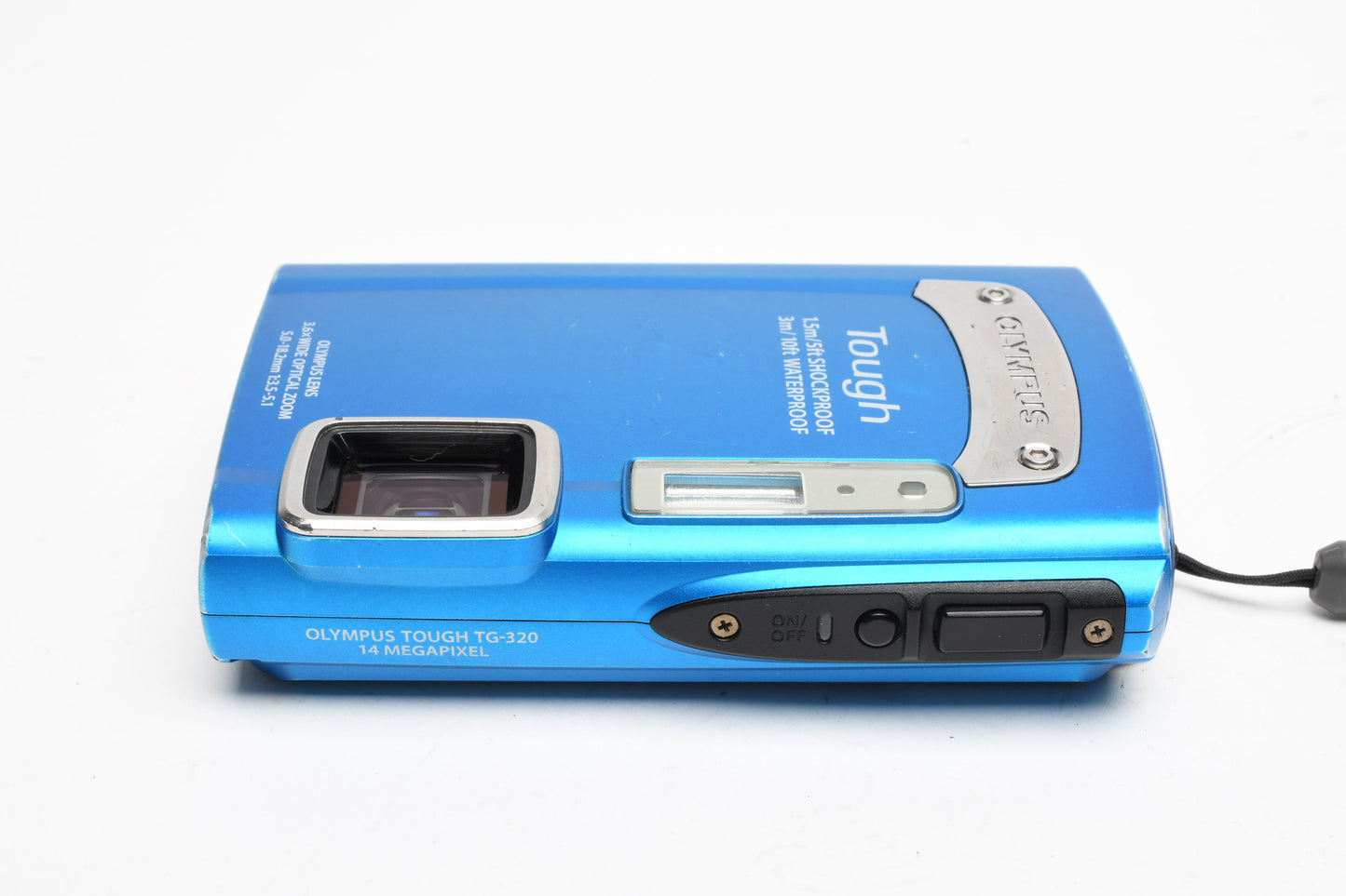 Olympus Tough TG-320 14MP digital Point&Shoot camera (Blue), Tested, good!