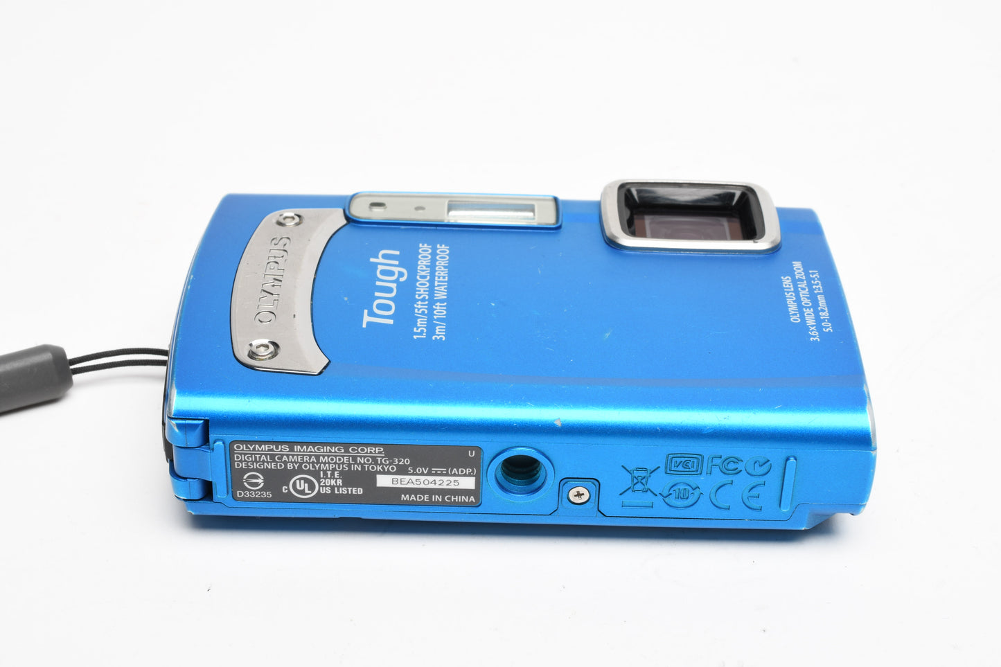 Olympus Tough TG-320 14MP digital Point&Shoot camera (Blue), Tested, good!