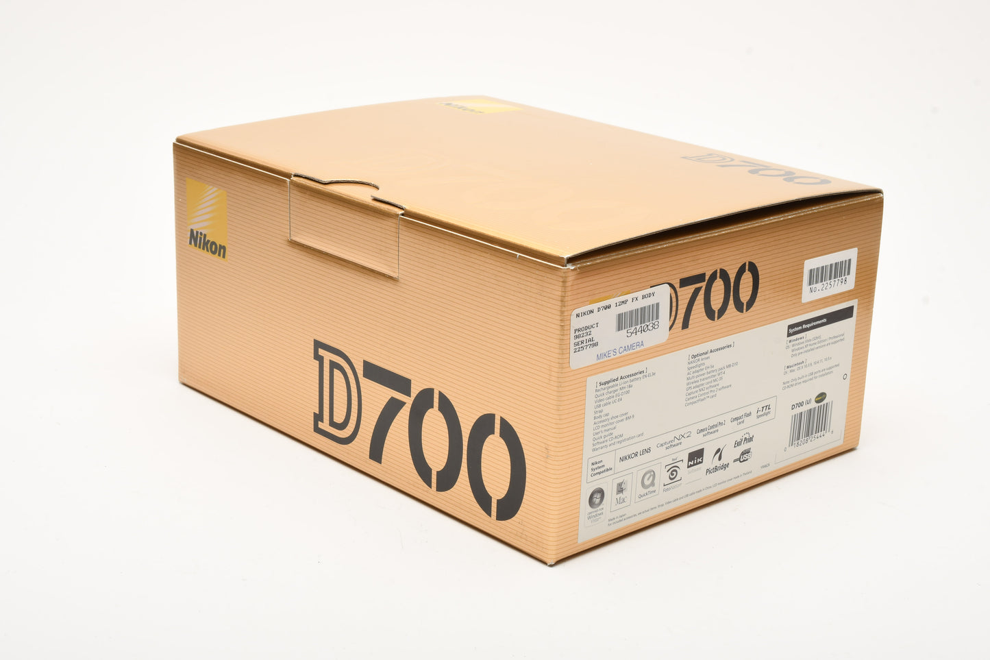 Nikon D700 DSLR Body w/batt+charger+CF Only 16,937 Acts, Clean, Boxed, USA