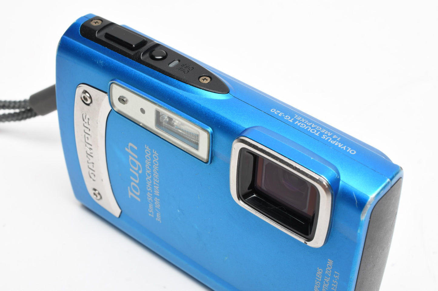 Olympus Tough TG-320 14MP digital Point&Shoot camera (Blue), Tested, good!