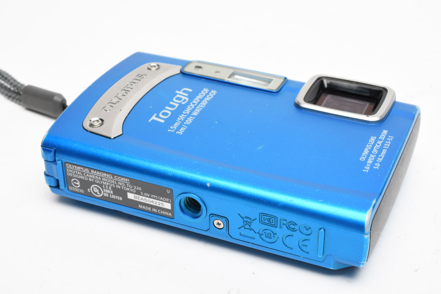 Olympus Tough TG-320 14MP digital Point&Shoot camera (Blue), Tested, good!
