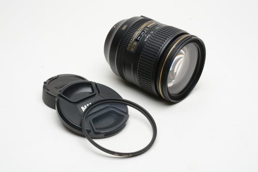 Nikon AF-S Nikkor 24-120mm f4G ED VR N zoom lens, USA, clean & sharp!