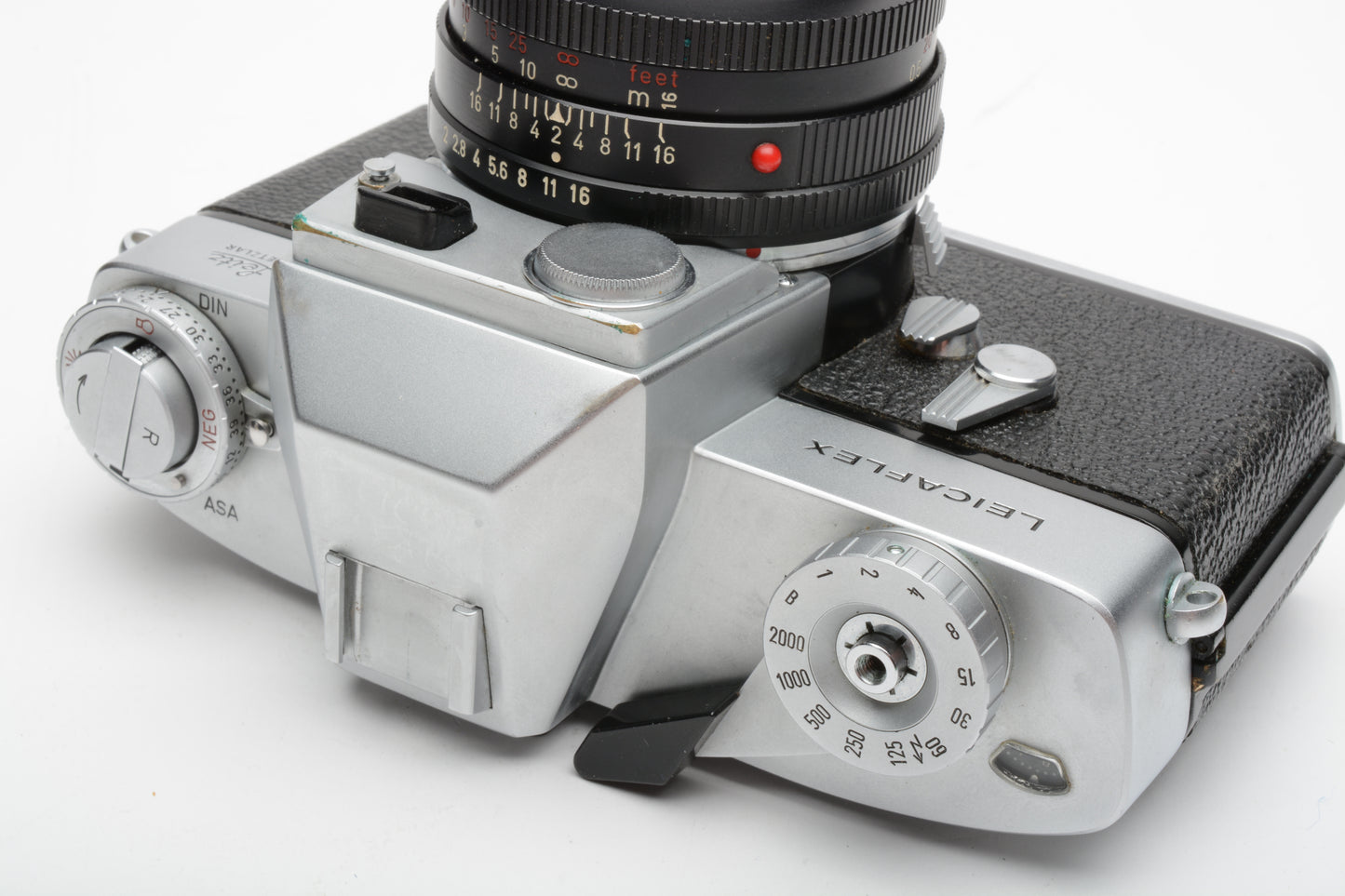 Leica Leicaflex w/Summicron 50mm f2 lens, hood, case, New seals, Great!