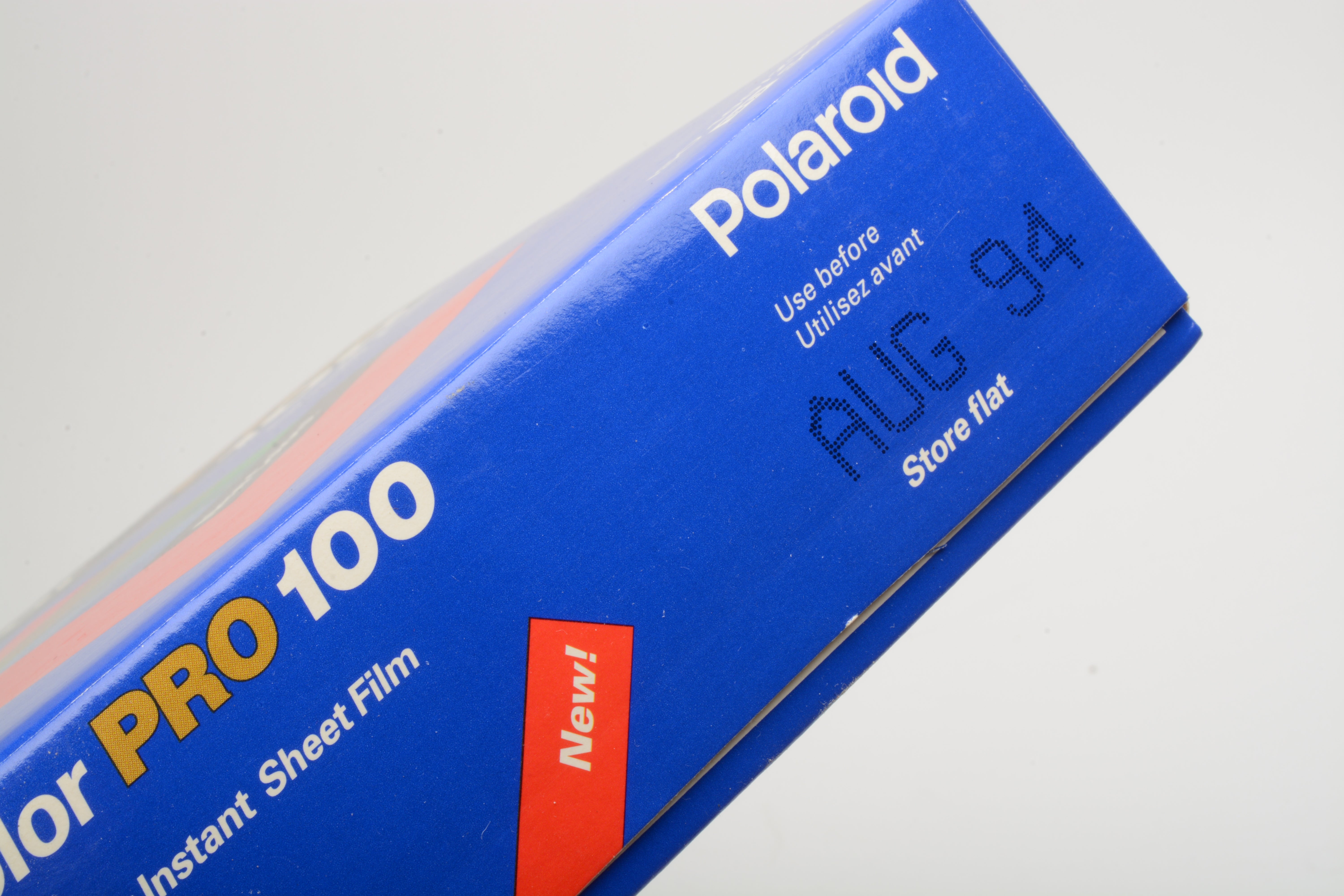 Polaroid Polacolor Pro 100 4x5 sheet film (20X) Expired 08/1994