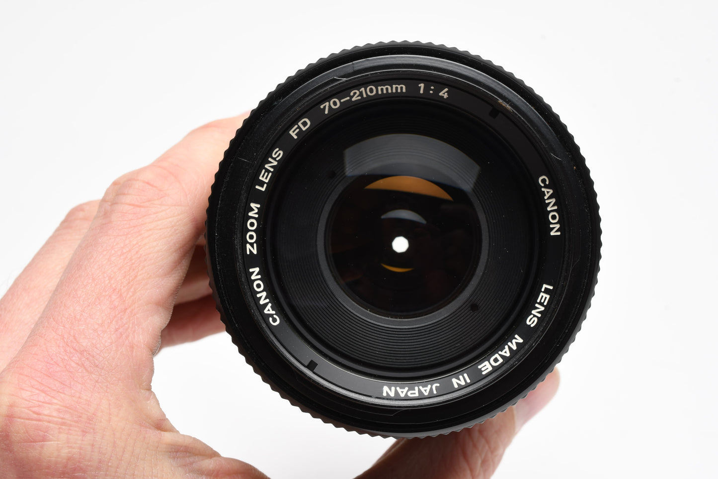 Canon FD 70-210mm f4 zoom lens, caps, pouch, sky filter, Nice