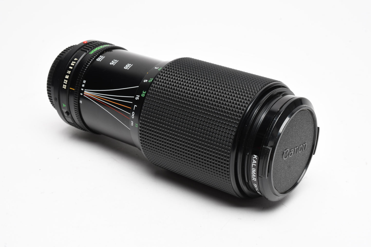 Canon FD 70-210mm f4 zoom lens, caps, pouch, sky filter, Nice