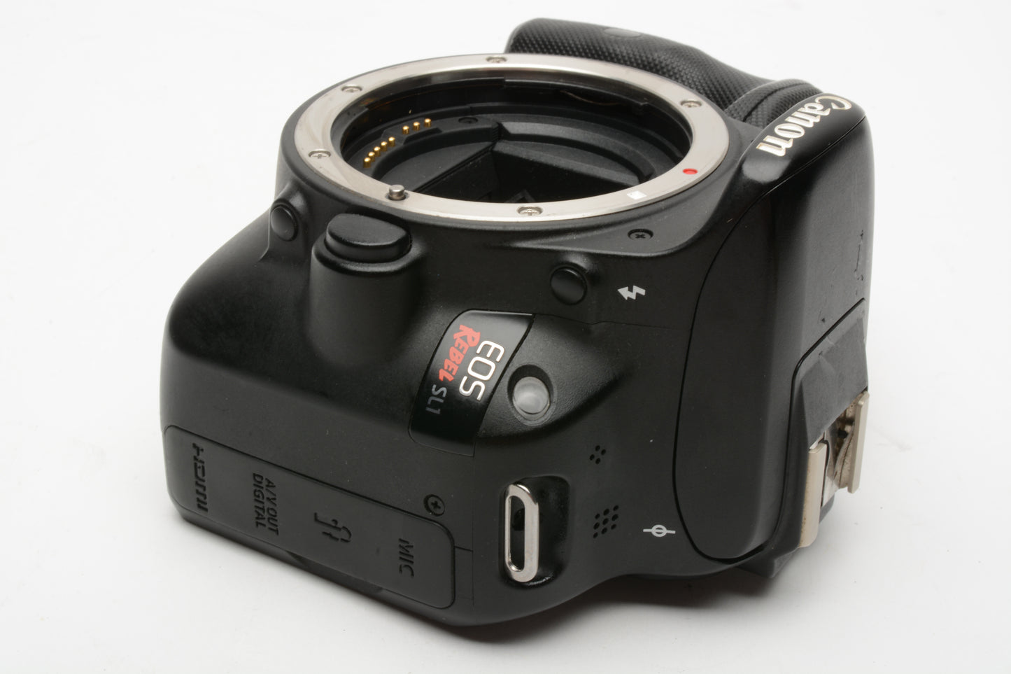 Canon Rebel SL1 DSLR body, 2Batts, charger, Only 5913 Acts