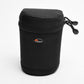 Lowepro padded lens case 1N (Black) ~5.5" tall x 3.5" diameter, Nice