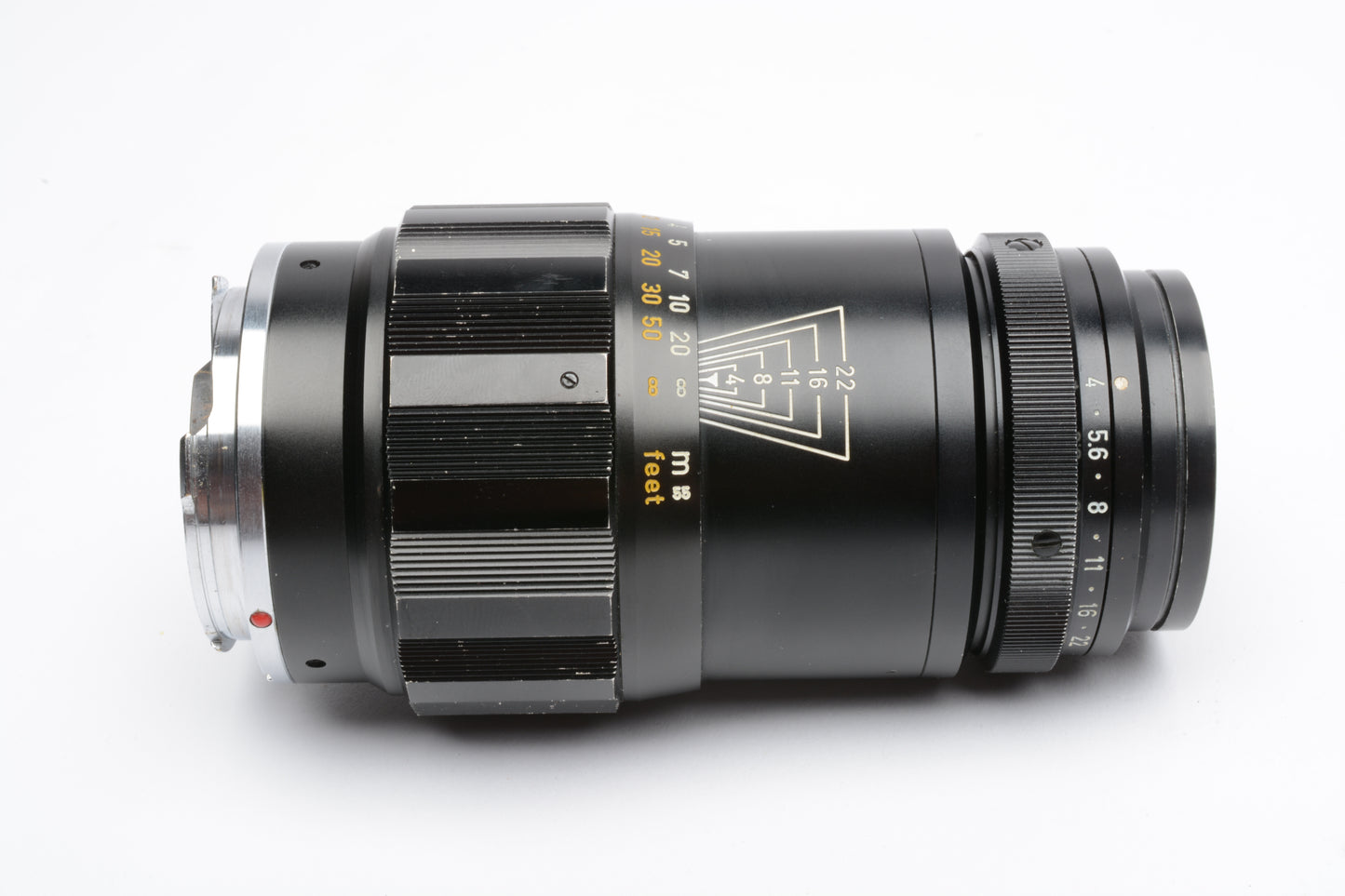 Leica Leitz 135mm F4 Tele-Elmarit Lens V.I black lens, very sharp!