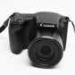 Canon PowerShot black SX410 IS digital Point&Shoot w/2batts + Case