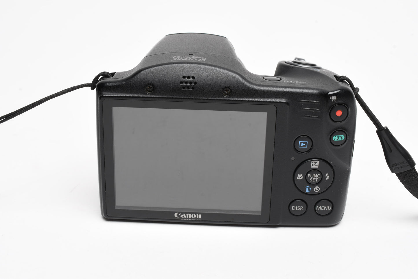 Canon PowerShot black SX410 IS digital Point&Shoot w/2batts + Case