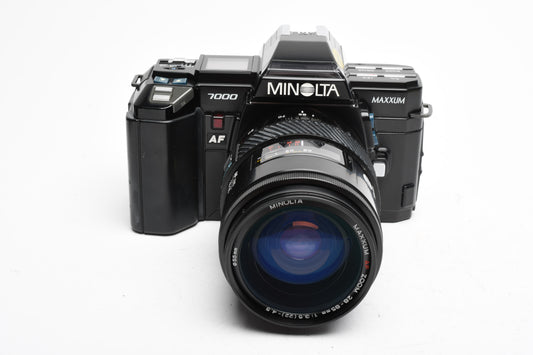 Minolta Maxxum 7000 35mm SLR w/AF 28-85mm Zoom, Tested, Great