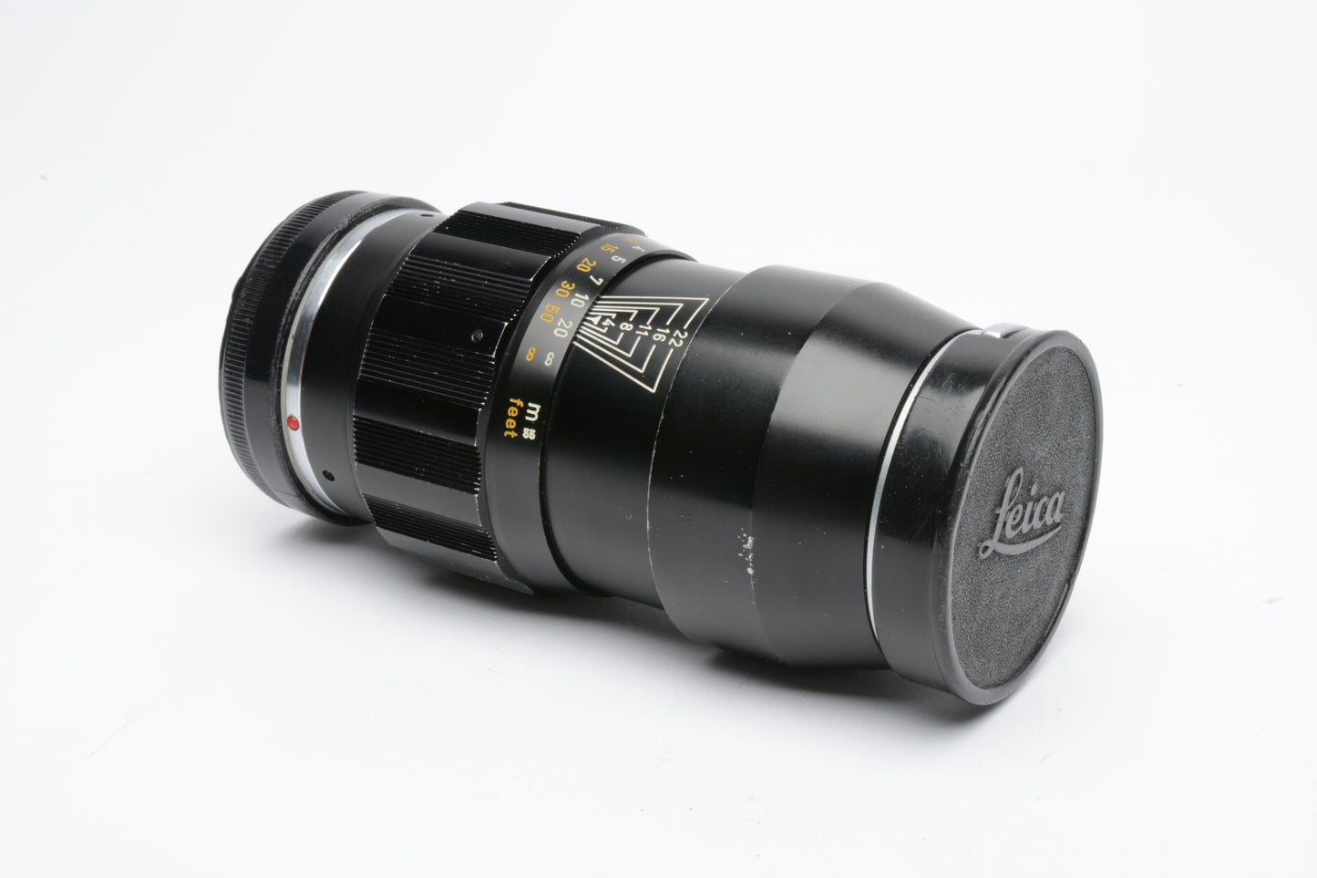 Leica Leitz 135mm F4 Tele-Elmarit Lens V.I black lens, very sharp!