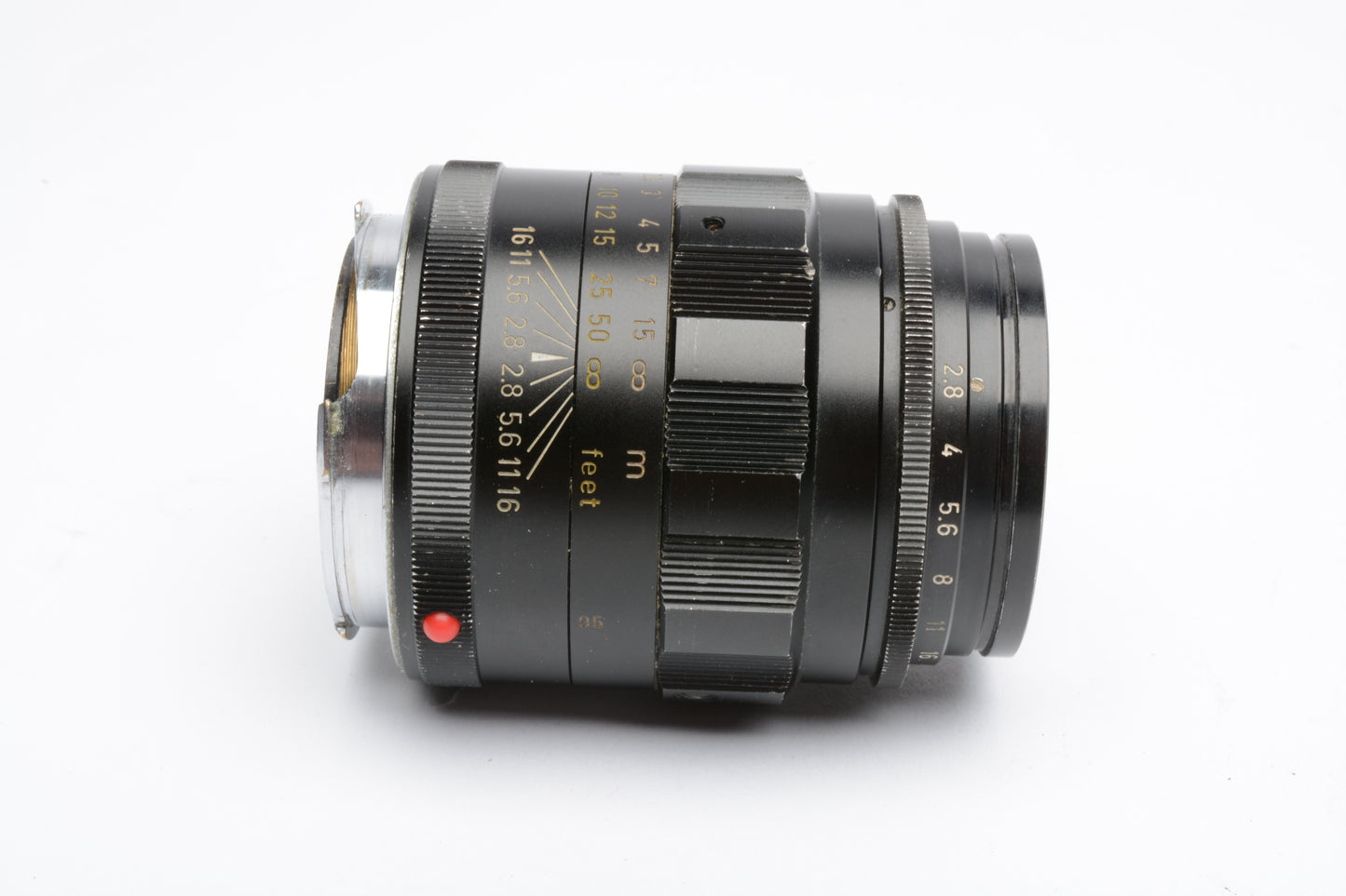 Leica Leitz 90mm F2 Tele-Elmarit Lens V.I black lens, very sharp!