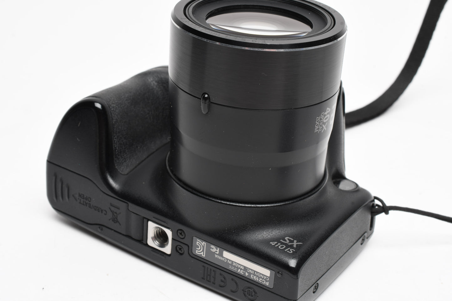 Canon PowerShot black SX410 IS digital Point&Shoot w/2batts + Case