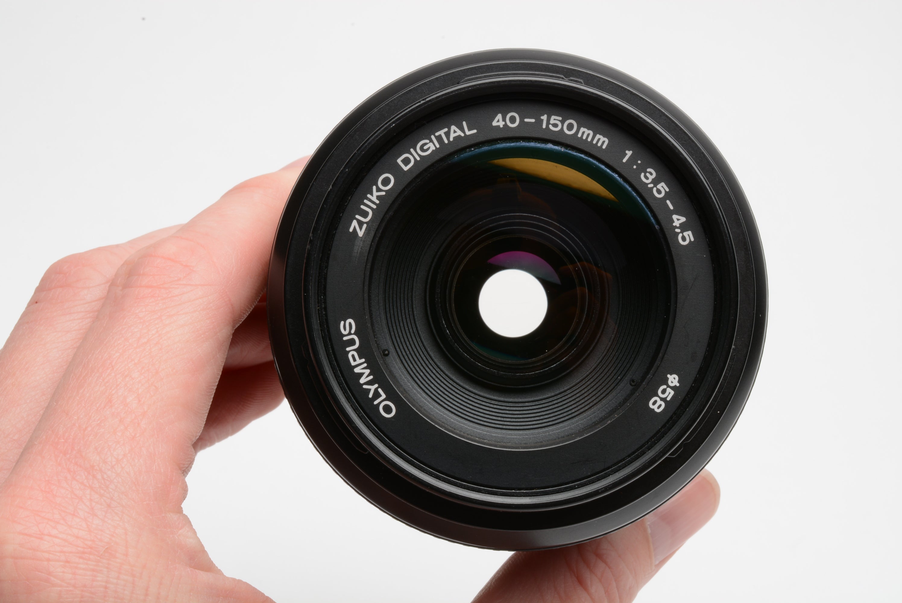 Olympus 40-150mm f3.5-4.5 Digital lens 4/3 mount, caps, tested