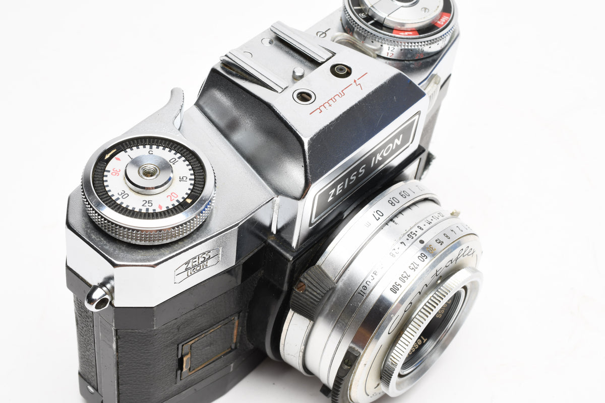 Zeiss Ikon Contaflex 35mm SLR With Tessar 50mm f2.8, Parts or Repair