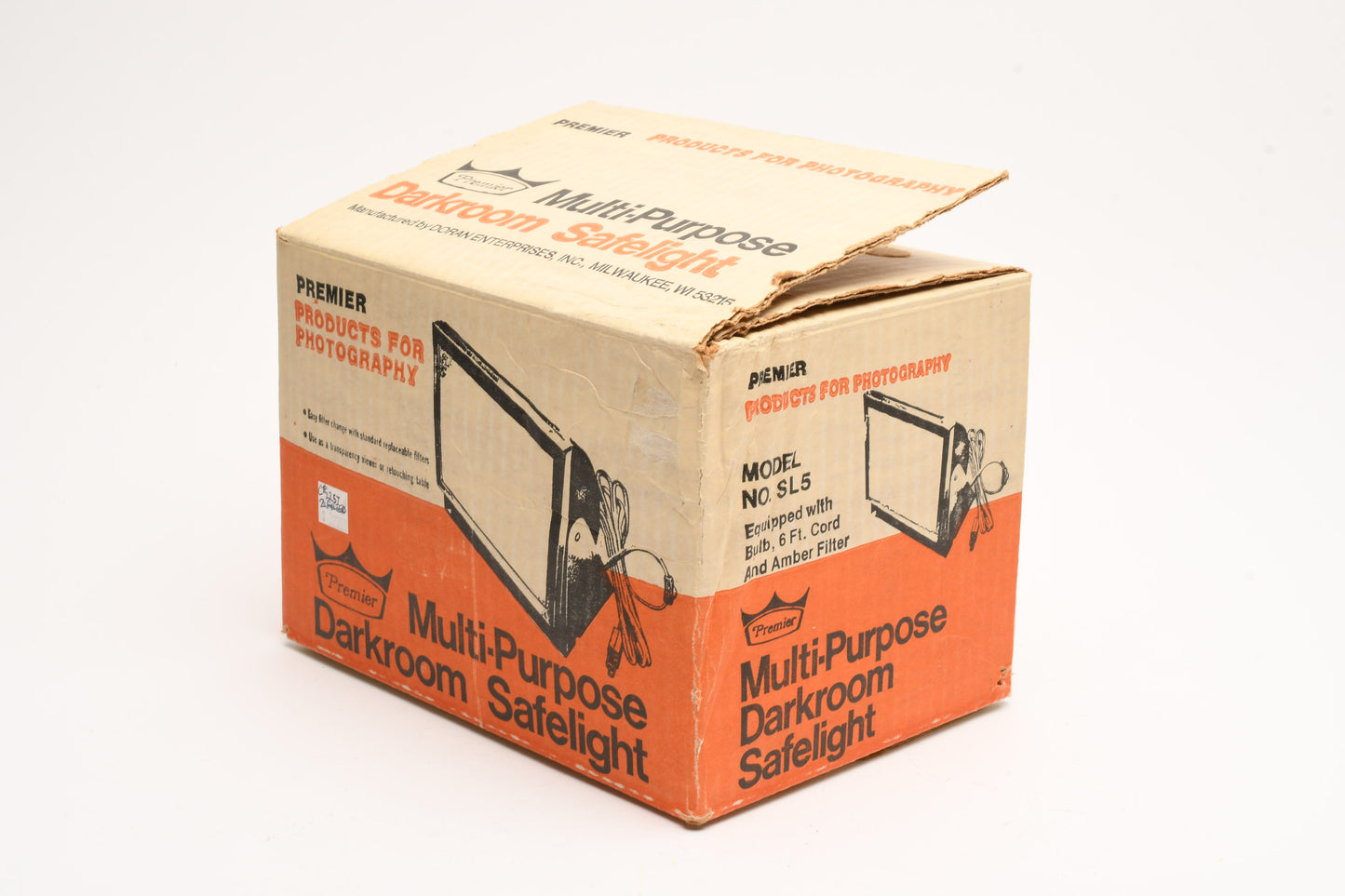 Premier SL5 Multi Purpose Darkroom Safelight 5x7", Clean, Boxed