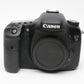 Canon EOS 7D 18MP DSLR body w/2batts, charger, grip, strap, 28K Acts!