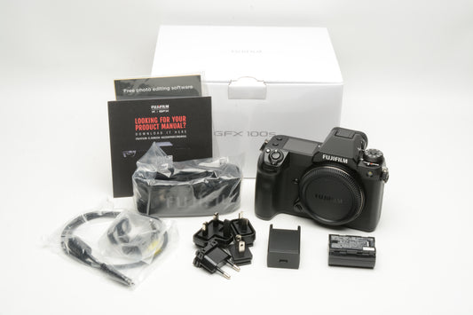 Fujifilm GFX 100S Medium Format Mirrorless Camera, NIB, USA Version