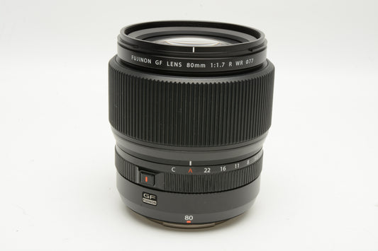 Fujifilm GF 80mm f1.7 R WR Lens (FUJIFILM G) #600022103 NIB, USA