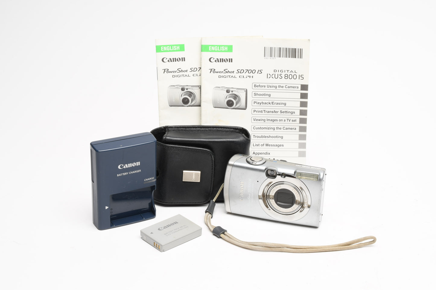 Canon PowerShot Elph SD700 IS 6MP Digital Point & Shoot, case, manual, Tested