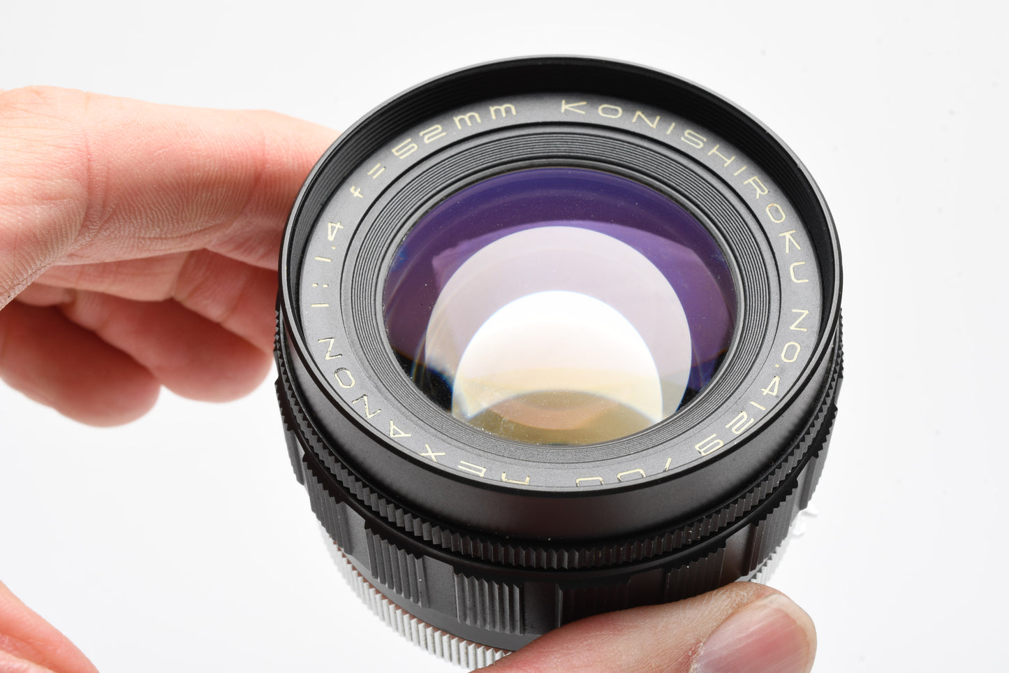 Konica Konishiroku 52mm f1.4 Hexanon lens, Sharp prime lens!