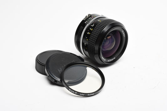 Nikon Nikkor 24mm f2.8 Non Ai lens, Nice & Sharp +UV