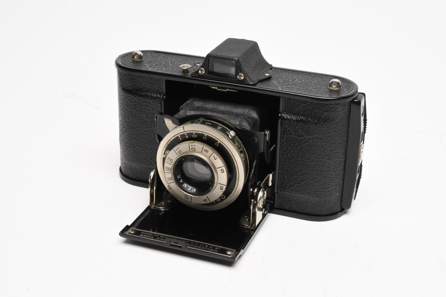 Agfa Ansco Memo 35mm Camera w/Memar f5.6 Lens, 2X Film Cassettes, Vintage, Works!