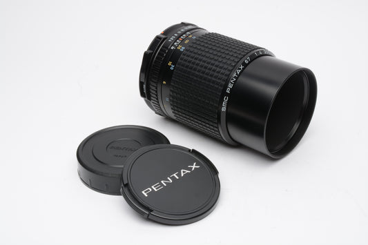 Pentax 67 SMC 6x7 200mm F4 Lens+caps, barely used, very clean & sharp!