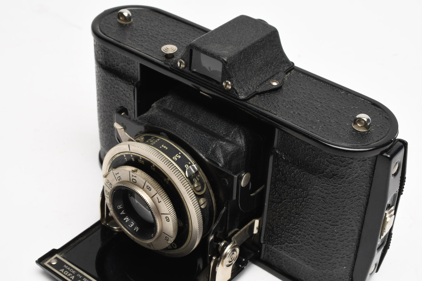 Agfa Ansco Memo 35mm Camera w/Memar f5.6 Lens, 2X Film Cassettes, Vintage, Works!