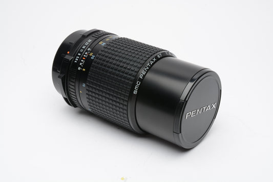 Pentax 67 SMC 6x7 200mm F4 Lens+caps, barely used, very clean & sharp!