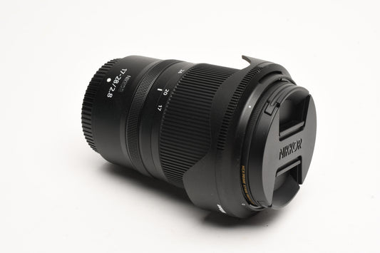 Nikon Nikkor Z 17-28mm f2.8 Zoom lens, Hood, caps, Mint- USA Version