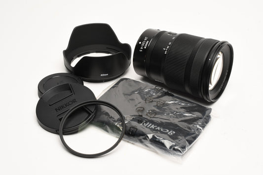 Nikon Nikkor Z 24-120mm f4 S Zoom lens, Hood, caps, Mint- USA Version