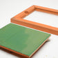 Premier 8x10" Contact Print Frame Vintage wood (Orange) ~13x11" Exterior