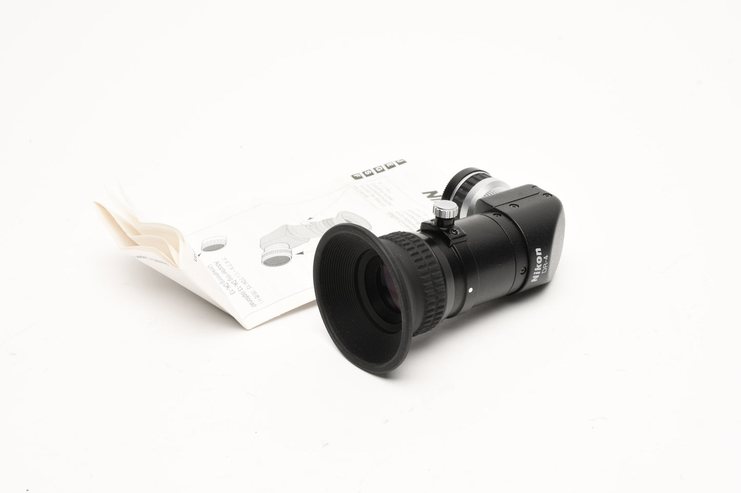 Nikon DR-4 Right Angle Viewing Attachment w/ Eye Cup, Cap, Instructions
