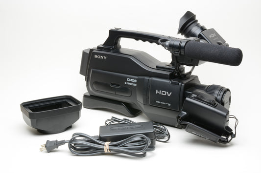 Sony HVR-HD1000U HD 1080i Shoulder Mounted Mini DV Camcorder w/Zeiss lens